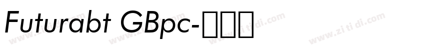 Futurabt GBpc字体转换